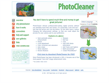 Tablet Screenshot of photocleaner.com